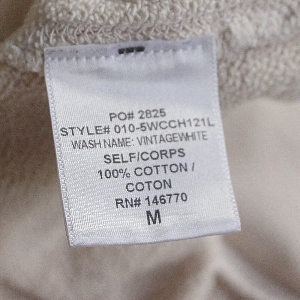 Re/Done - Love Struck Hoodie in Ivory, Medium - some flaws, READ - Picture 9 of 12